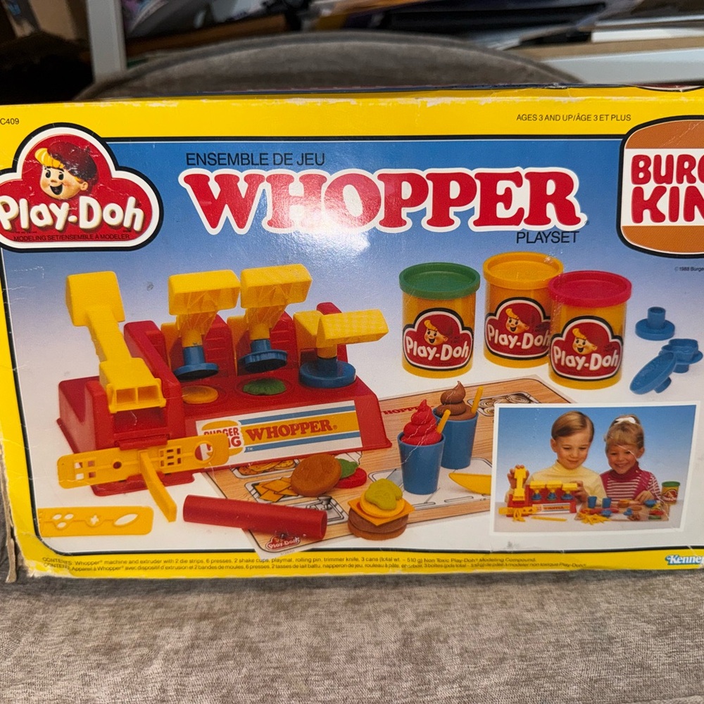 1988 Kenner Burger King Whopper Play Doh Playset